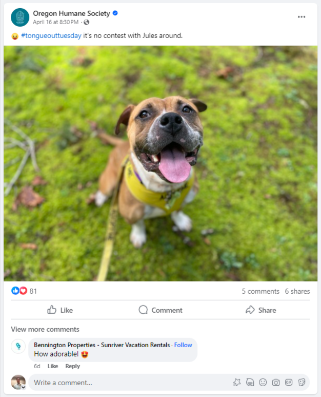 easy to engage with facebook post